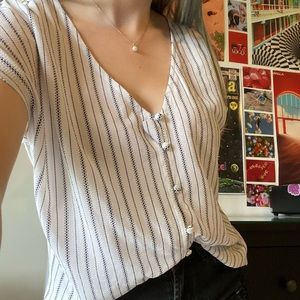 Pin striped minimalist blouse